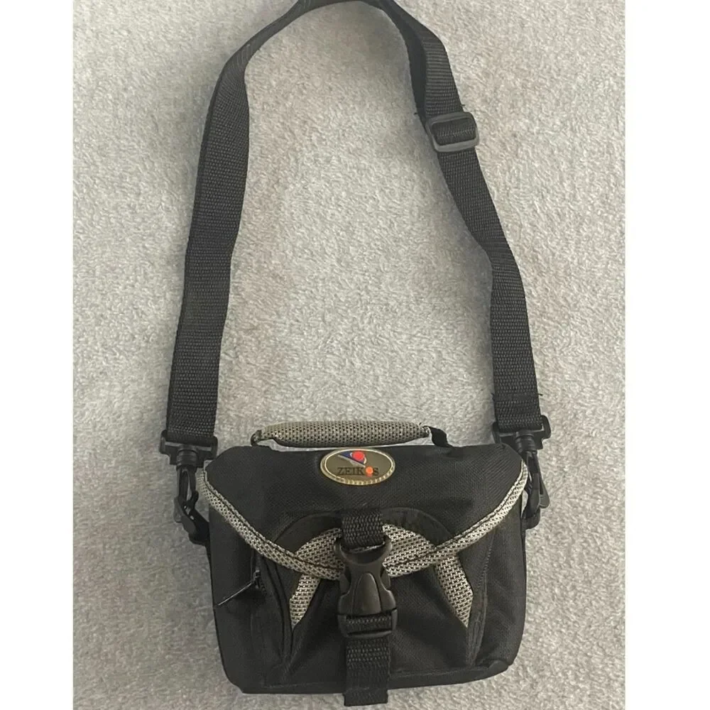 Zeikos Camera Shoulder Bag Padded DSLR Case Adjustable Strap Black